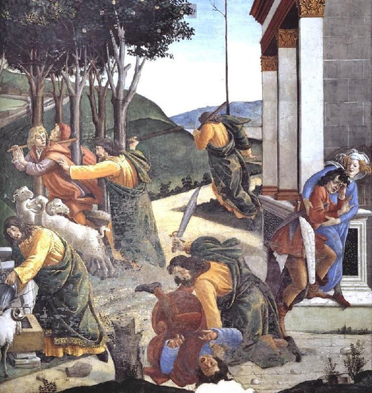 The Trials And Calling Of Moses, Detail 7 by Sandro Botticelli
