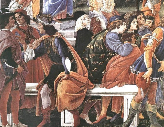 Three Temptations Of Christ, Detail 2 by Sandro Botticelli