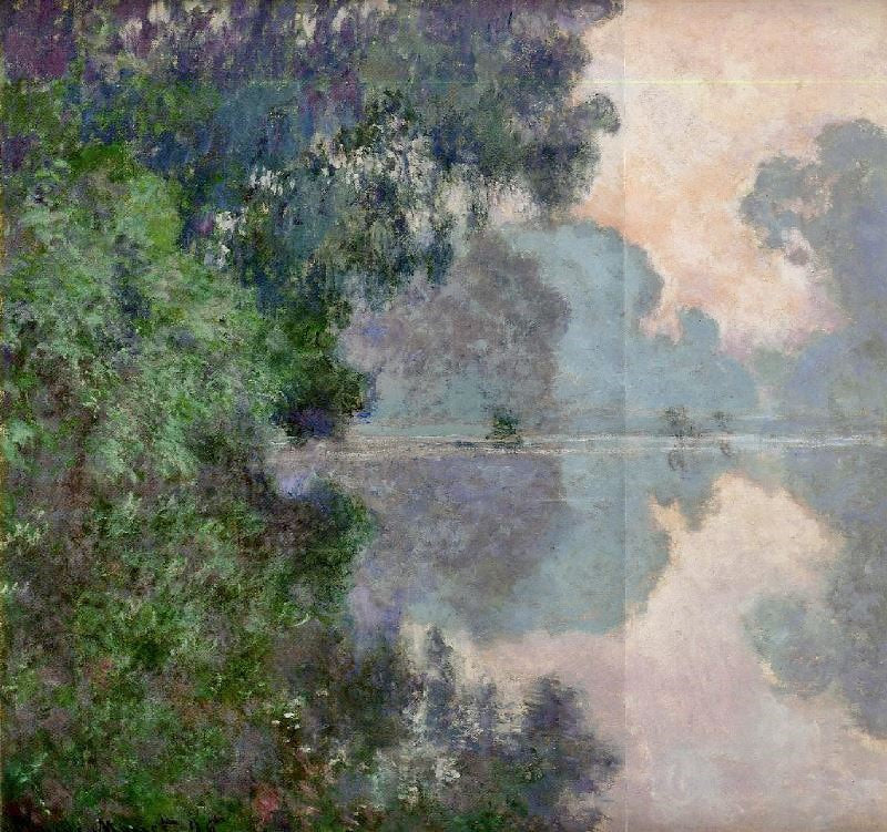 Morning On The Seine, Near Giverny by Claude Oscar Monet
