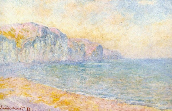 Cliffs At Pourville, Morning by Claude Oscar Monet