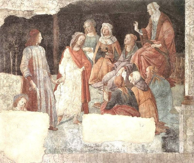 A YOUNG MAN BEING INTRODUCED TO THE SEVEN LIBERAL ARTS