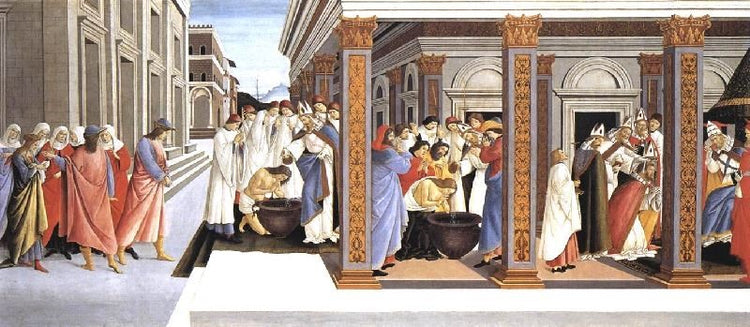 Baptism Of St Zenobius And His Appointment As Bishop by Sandro Botticelli