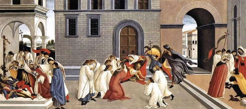 Three Miracles Of St Zenobius, 1505 by Sandro Botticelli