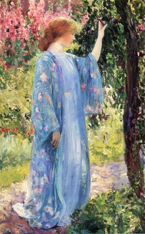 The Blue Kimono by Guy Orlando Rose