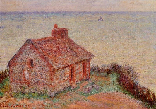 Customs House, Rose Effect by Claude Oscar Monet