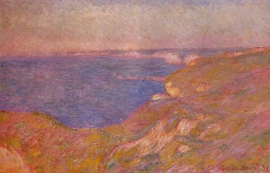 On The Cliff Near Dieppe by Claude Oscar Monet