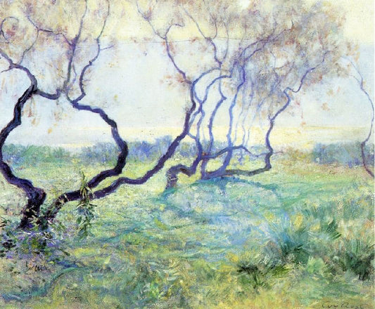 Tamarisk Trees In Early Sunlight by Guy Orlando Rose
