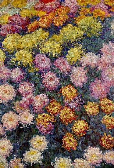 Bed Of Chrysanthemums by Claude Oscar Monet