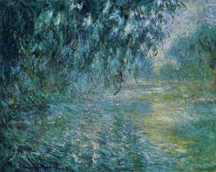 Morning On The Seine In The Rain by Claude Oscar Monet