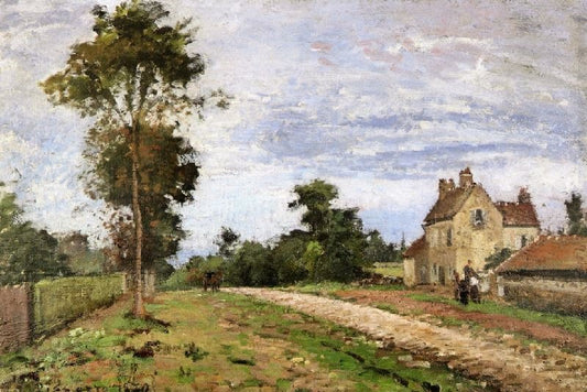 The House Of Monsieur Musy, Louveciennes by Camille Pissarro