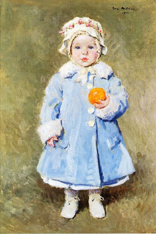 Child With Ann Orange by Gari Melchers