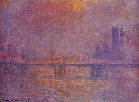 Charing Cross Bridge, The Thames by Claude Oscar Monet