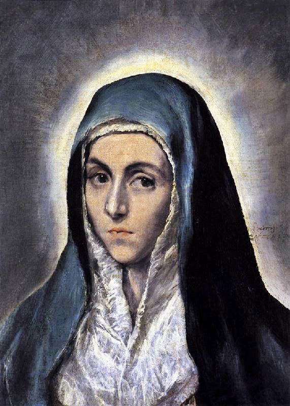 The Virgin Mary, 1589 by El Greco