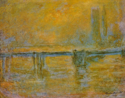 Charing Cross Bridge, Fog by Claude Oscar Monet
