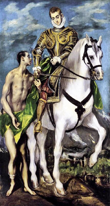 Saint Martin And The Beggar by El Greco
