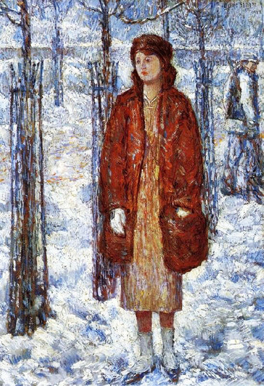 The Snowy Winter Of 1918, New York by Childe Hassam