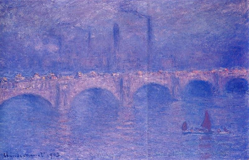 Waterloo Bridge, Hazy Sun by Claude Oscar Monet