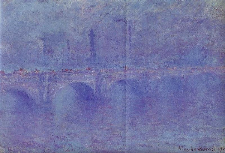 Waterloo Bridge, Fog Effect by Claude Oscar Monet