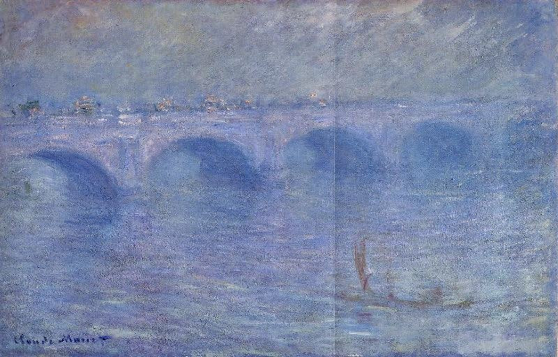 WATERLOO BRIDGE IN THE FOG