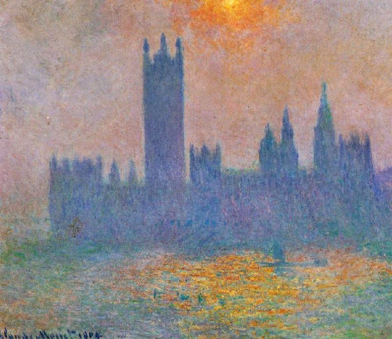 Houses Of Parliament, Effect Of Sunlight In The Fog by Claude Oscar Monet