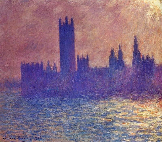 Houses Of Parliament, Sunlight Effect by Claude Oscar Monet