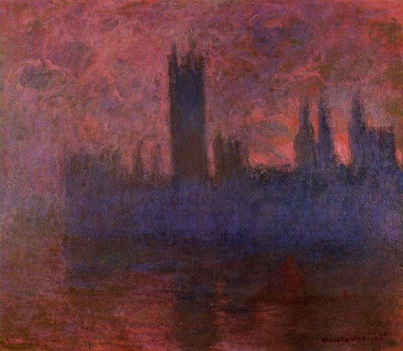 HOUSES OF PARLIAMENT, LONDON, SYMPHONY IN ROSE