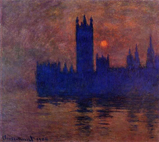 Houses Of Parliament, Sunset by Claude Oscar Monet