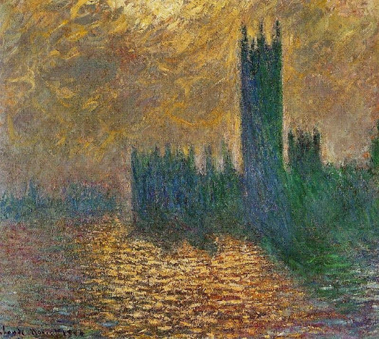 Houses Of Parliament, Stormy Sky by Claude Oscar Monet