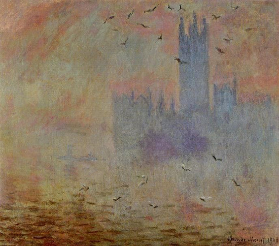 Houses Of Parliament, Seagulls by Claude Oscar Monet