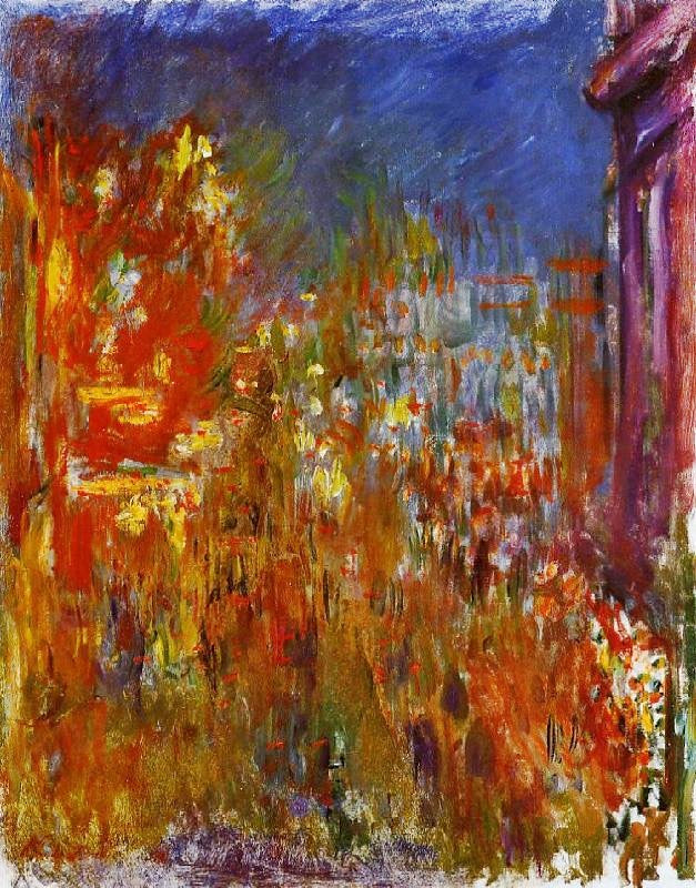 Leicester Square At Night by Claude Oscar Monet