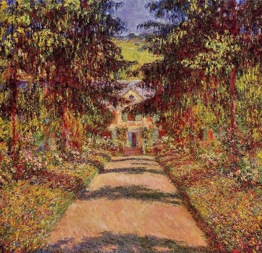 The Main Path At Giverny by Claude Oscar Monet