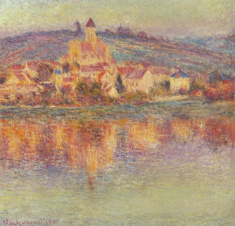 Vetheuil At Sunset by Claude Oscar Monet