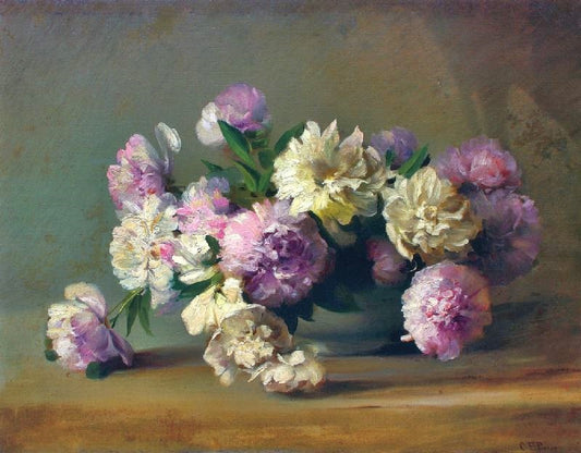 Peonies In A Bowl by Charles Ethan Porter