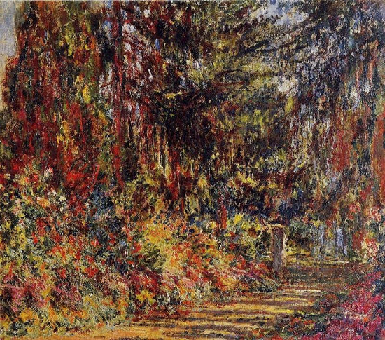 The Path At Giverny by Claude Oscar Monet