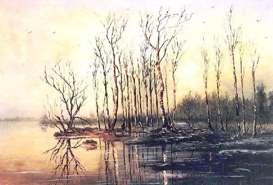 Early Spring. Flood by Alexei Kondratyevich Savrasov