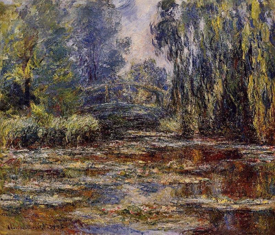 The Water-Lily Pond And Bridge by Claude Oscar Monet