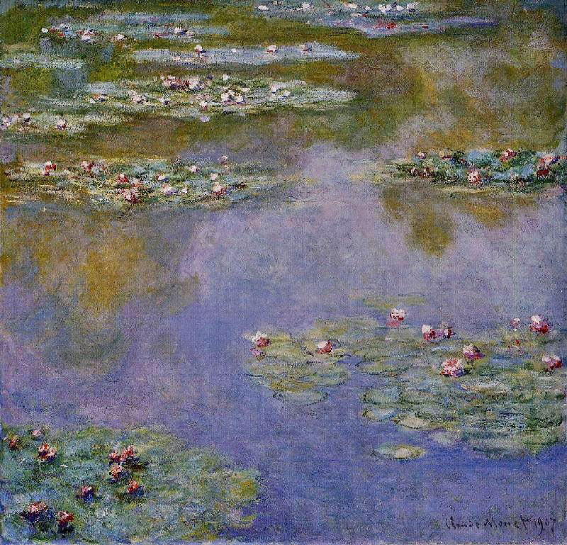 Water-Lilies Of 1907 by Claude Oscar Monet