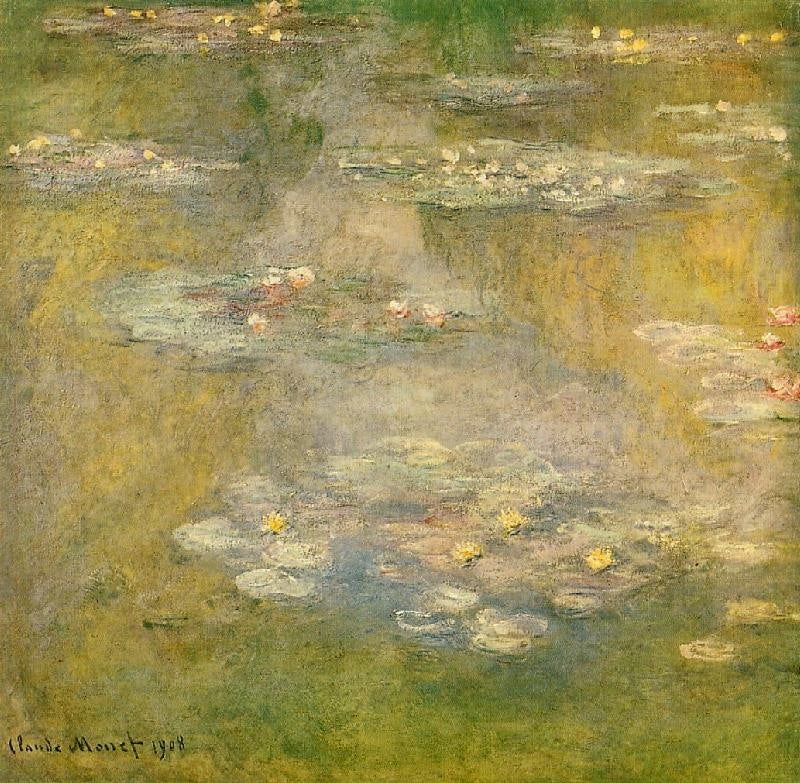 Water Lilies Of 1908 by Claude Oscar Monet