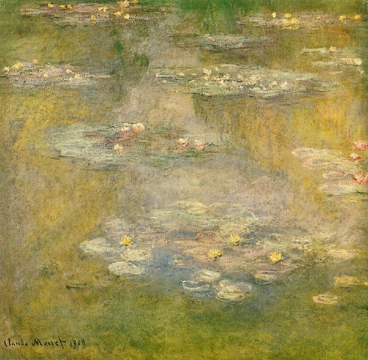 Water Lilies Of 1908 by Claude Oscar Monet