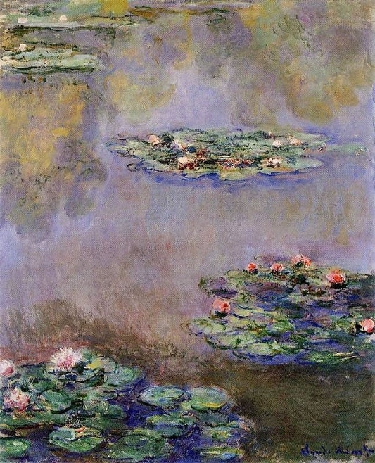 Water Lilies In 1908 by Claude Oscar Monet