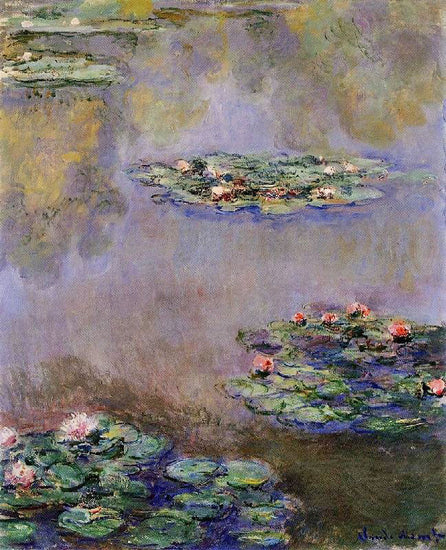 Water Lilies In 1908 by Claude Oscar Monet
