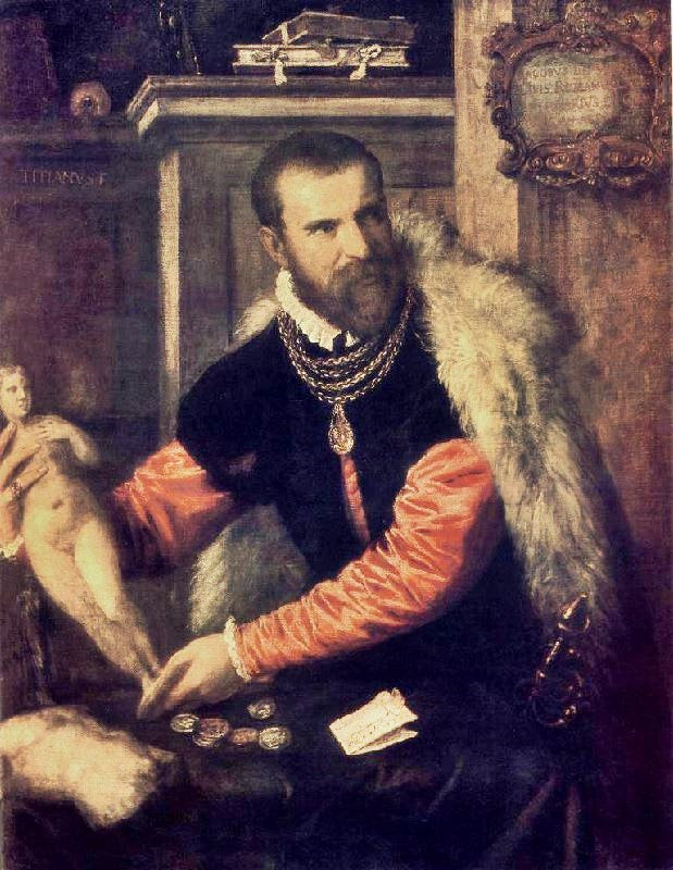 Portrait Of Jacopo Strada by Titian