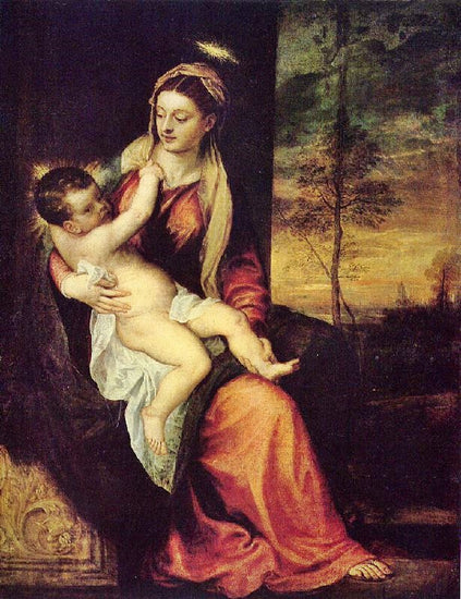 Mary With The Christ Child by Titian