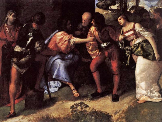 Christ And The Adulteress by Titian