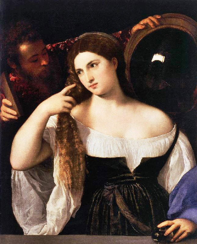 WOMAN WITH A MIRROR