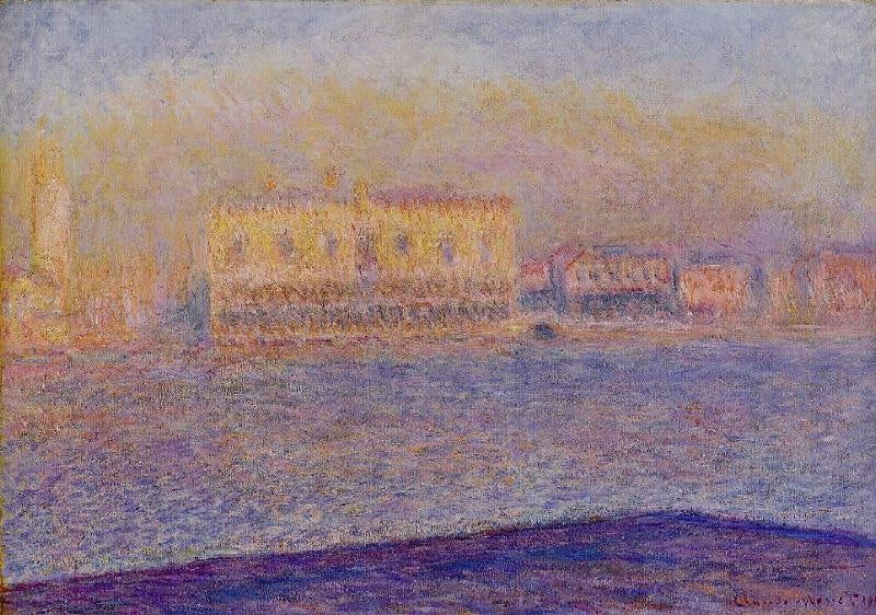 Venice, The Doges’ Palace Seen From San Giorgio Maggiore by Claude Oscar Monet