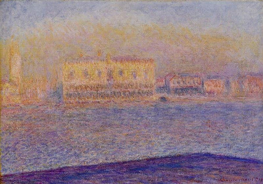Venice, The Doges’ Palace Seen From San Giorgio Maggiore by Claude Oscar Monet
