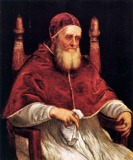 Portrait Of Pope Julius Ii by Titian