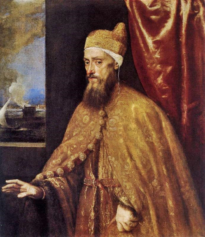Portrait Of The Doge Francesco Venier by Titian
