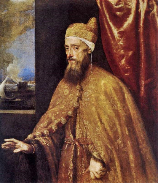 Portrait Of The Doge Francesco Venier by Titian